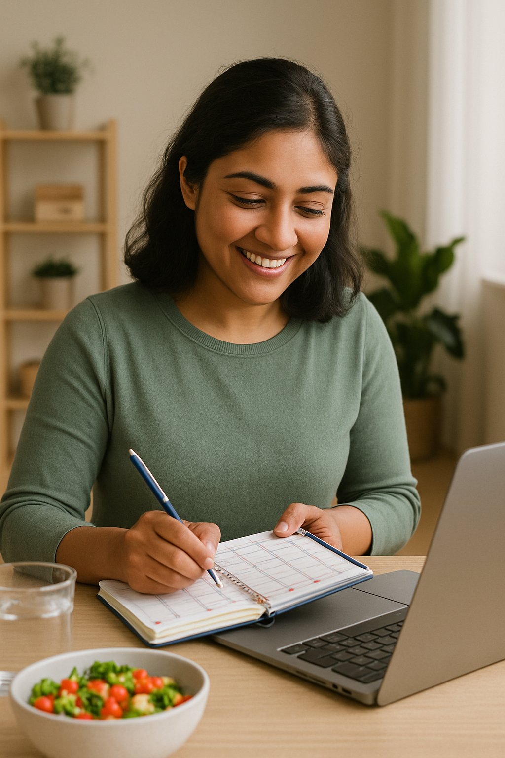 Coach smiling with DMs and bookings